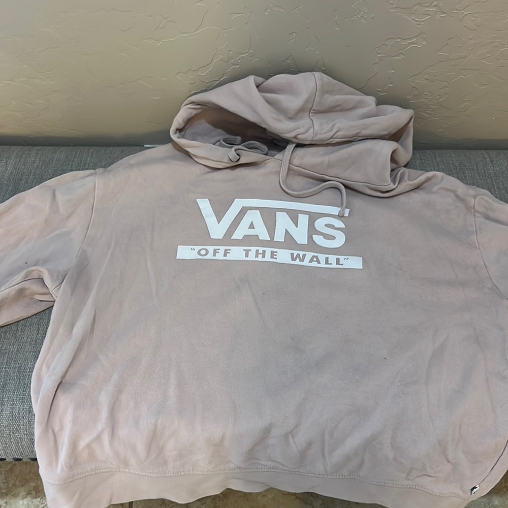 Vans sweatshirt/hoodie. Pink. Extra large